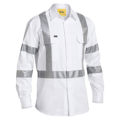 BS6807T Hi-Vis Cotton Night Taped Shirt 190gsm White XS_40049871_BS6807T_BWHTXS