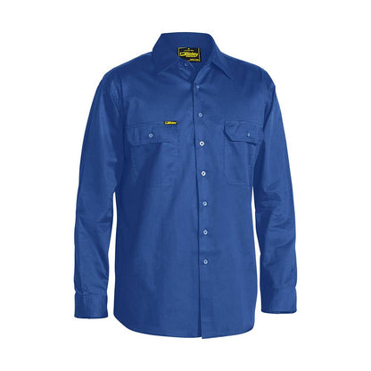 BS6893 Cool Lightweight Drill Long Sleeve Shirt 155gsm Royal 2XL_40049872_BS6893_BVCB2XL