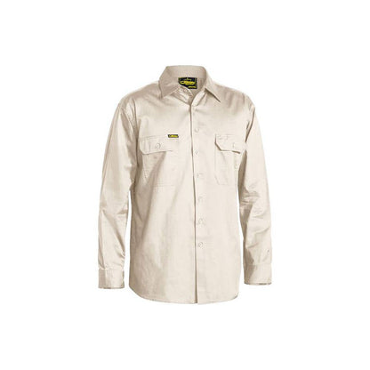 BS6893 Cool Lightweight Drill Long Sleeve Shirt 155gsm Sand 3XL_40049879_BS6893_BSAN3XL