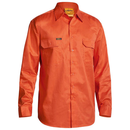BS6894 Hi-Vis Cool Drill Long Sleeve Shirt 155gsm_BS6894