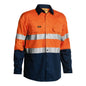 BS6896 Hi-Vis Cool Cotton Long Sleeve Taped Shirt 155gsm Brisbane ALHP Logo BS6896ALHPB