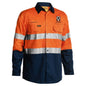 BS6896 Hi-Vis Cool Cotton Long Sleeve Taped Shirt 155gsm CRL Logo BS6896CR