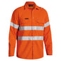 BS8081T TenCate Tecasafe&reg; Plus 700 Hi-Vis FR Taped Shirt 238gsm Beach Logo BCHBS8081T