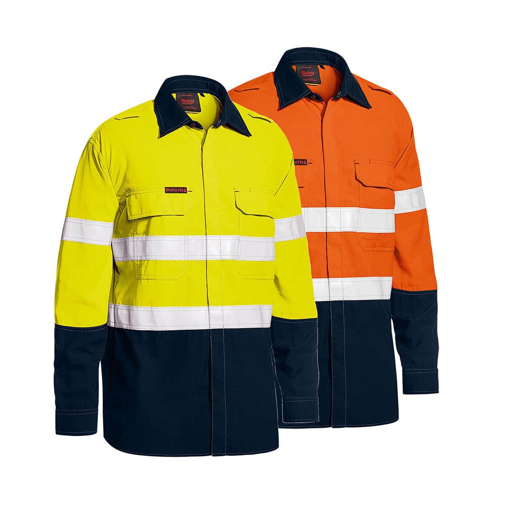 BS8237T TenCate Tecasafe&reg; Plus 480 FR Hi-Vis Taped Shirt 160gsm_BS8237T