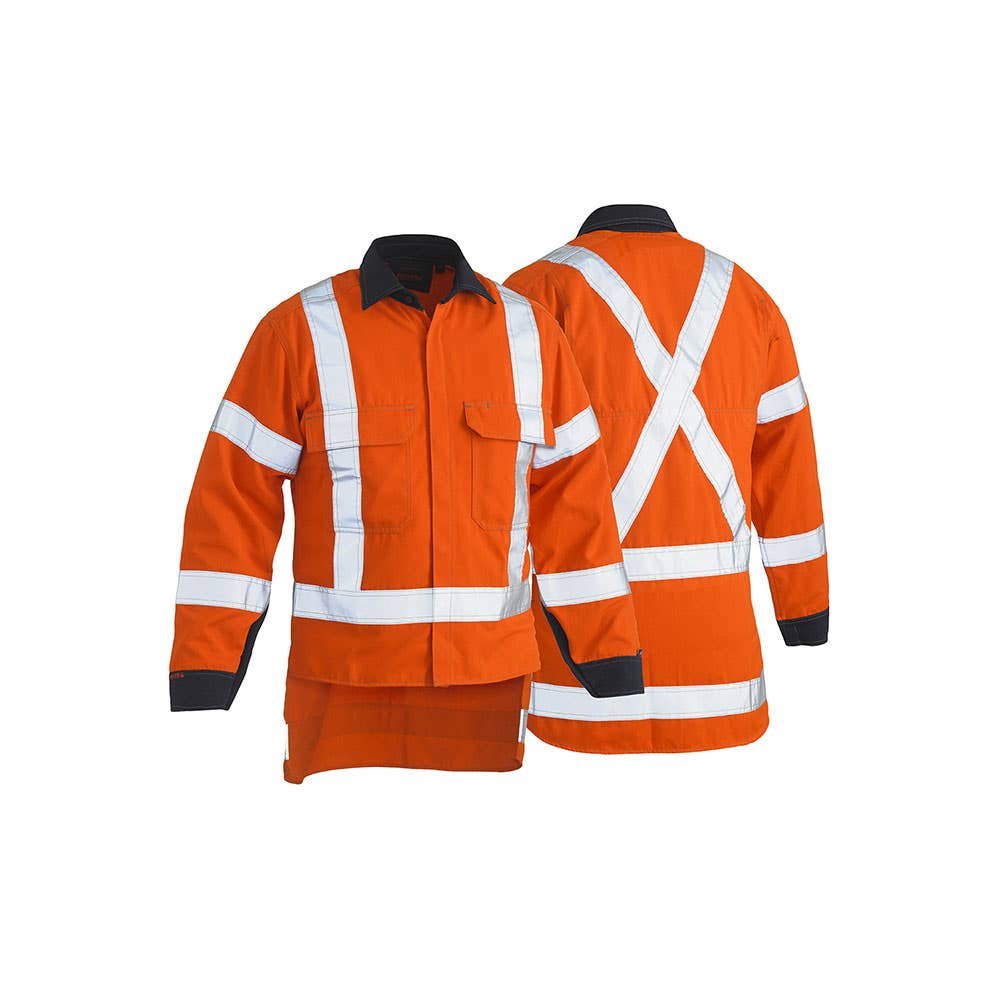 BS8349XT TenCate Tecasafe&reg; Plus 700 Hi-Vis FR Taped Shirt 238gsm BS8349XT