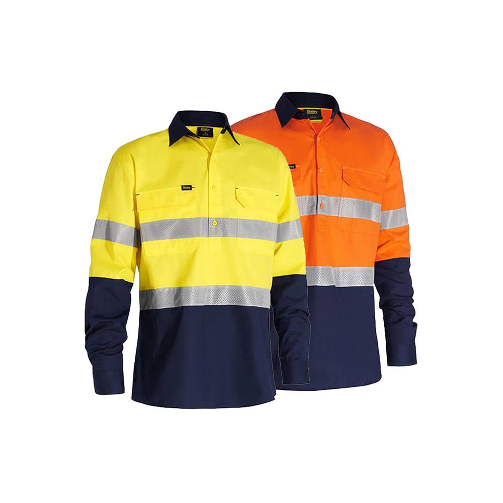 BSC6415T X Airflow&trade; Hi-Vis Closed Front Ripstop Taped Shirt 150gsm AGIGBSC6415T