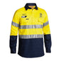 BSC656T Hi-Vis Closed Front Taped Shirt 190gsm Glencore GFM Site Use Only BSC656TSG