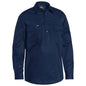 Shirt L/S Cotton Drill 155gsm Cargo Closed Front Navy Medium Bisley_254233_BSC6820_BPCTM