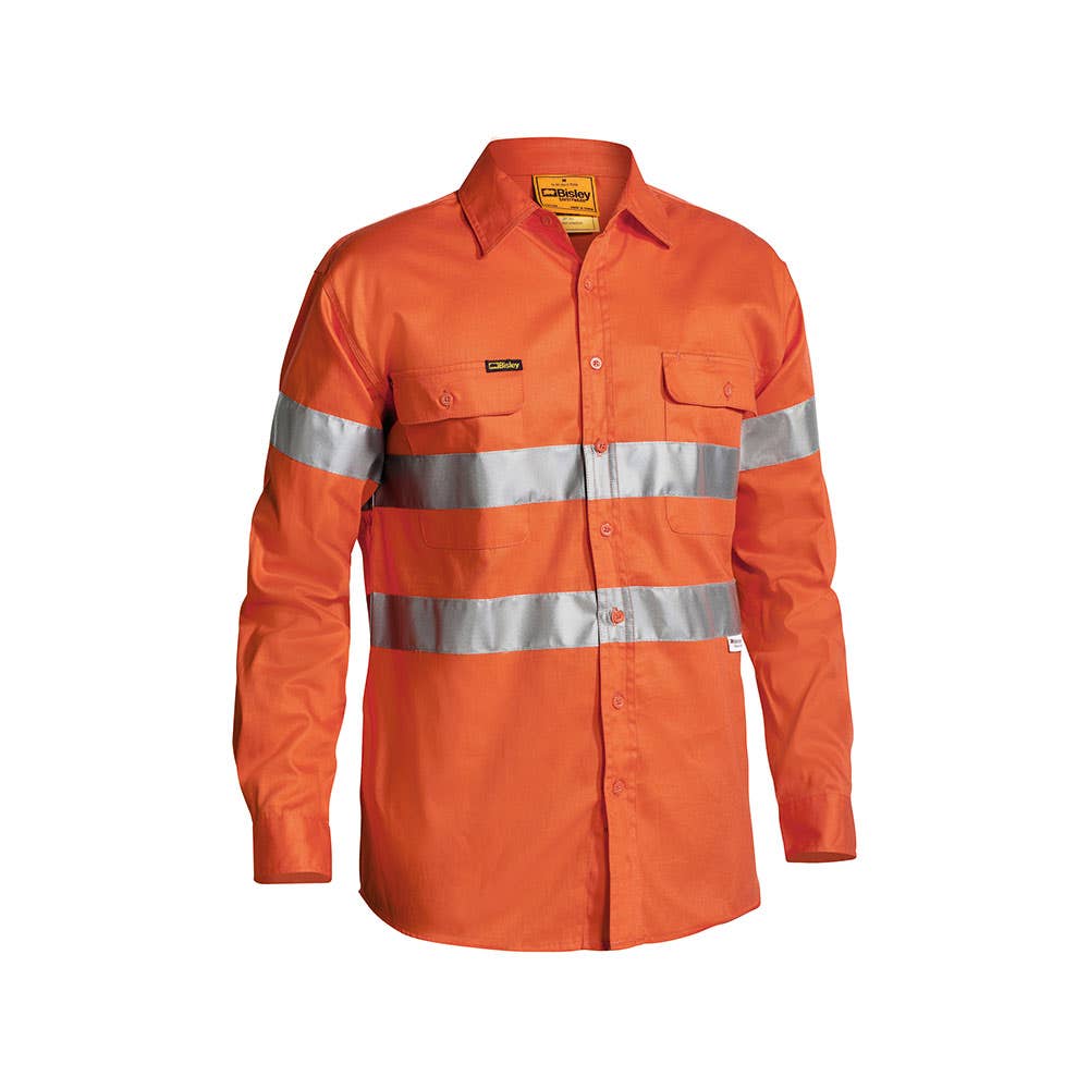BT6482 Hi-Vis Drill Taped Shirt 190gsm RUC Mining RUCBT6482