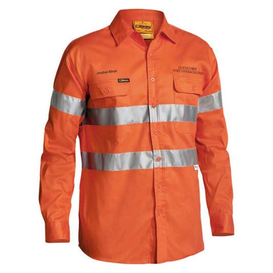 BT6482 Hi-Vis Drill Taped Shirt 190gsm Port + GC Logo BT6482GP