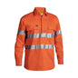 BTC6482 Hi-Vis Closed Front Drill Taped Shirt 190gsm MEALESGLDCBTC6482 MEALESGLDCBTC6482