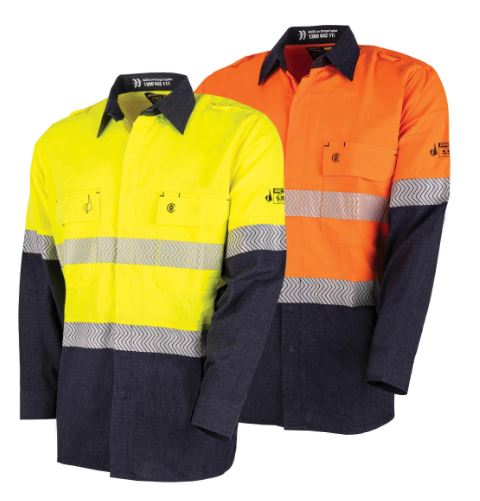 BW2505T1 Hi-Vis FR PPE 1 Segmented Taped Shirt_BW2505T1