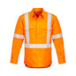 Cotton Drill Shirt Gusset Sleeve Rail X Reflective Orange BWRRXCF881O BWRRXCF881O