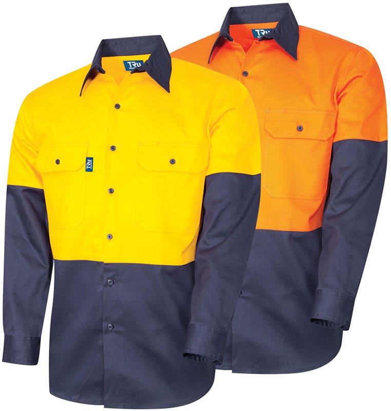 Shirt L/S Cotton 160gsm DS2166 Tru Workwear DS2166