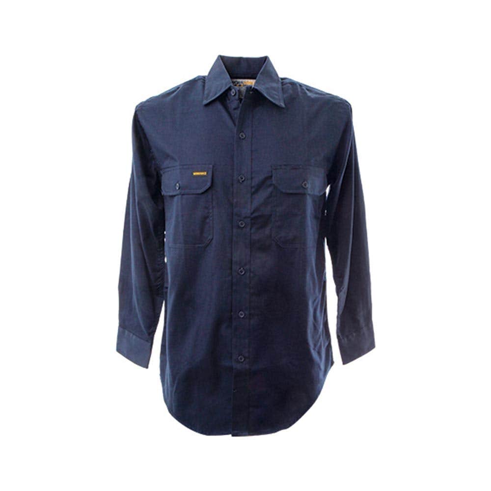 Shirt Cotton Drill Navy - 4XL_55567728_WF500-N-4XL_NLA