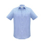 Shirt S/S Poly/Cotton Euro Blue 2XL Biz 601504 S812MS-2XL-BLU