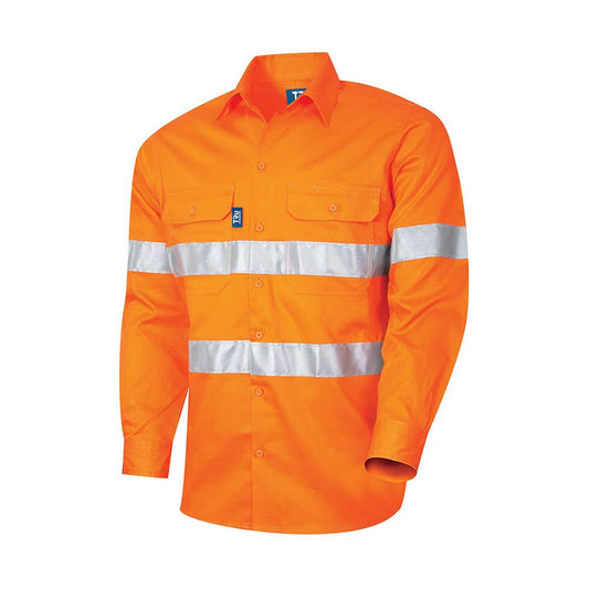 DS1118T1 Hi-Vis Taped Shirt Vented 160gsm_DS1118T1