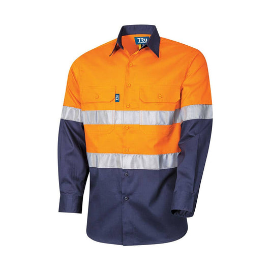 DS2112T1 Hi-Vis Long Sleeve Taped Shirt_DS2112T1