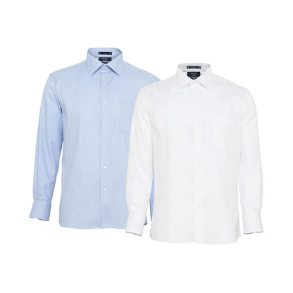Shirt L/S Euro Tailored Fit Poly/Cotton Van Heusen E148 E148