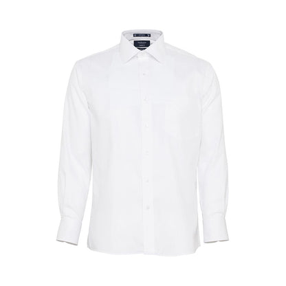 Shirt L/S Euro Tailored Fit Poly/Cotton White 37-82 Van Heusen 40043248 E148 RWHT-37-82