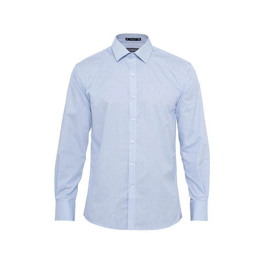 E160 European Fit Easy Care Stripe Work Shirt_VHE160