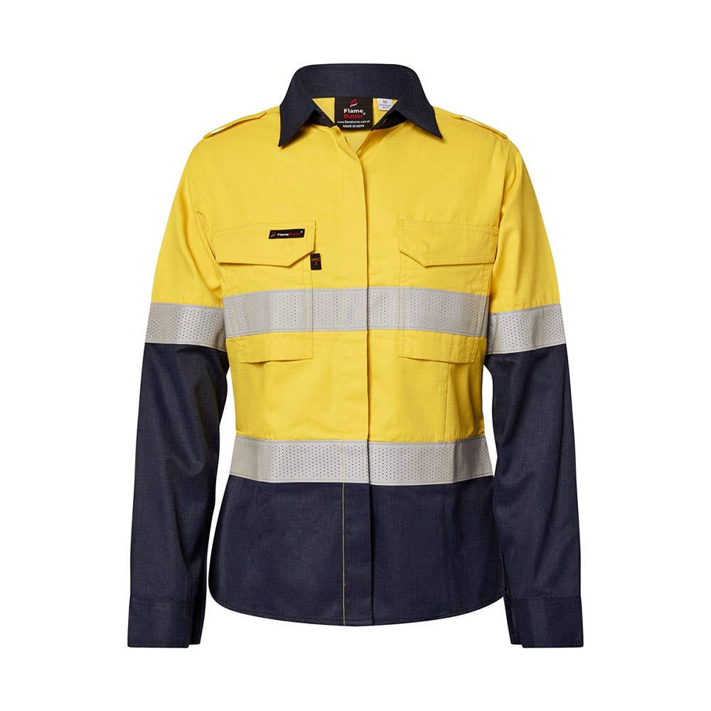 Shirt Women G/S FR HRC2 195gsm Tape + BUMA/Stanwell/ENA Logos & Name FSL016A BUMAFSL016AENA