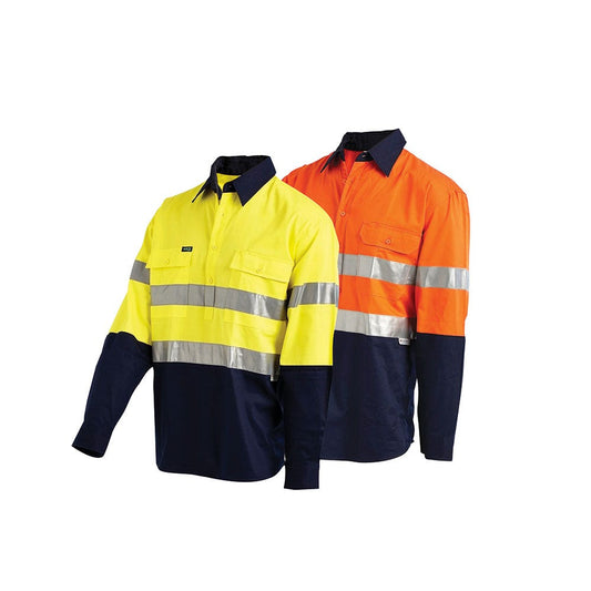2004 Hi-Vis L/S Closed Front Shirt Taped Two-Tone Lightweight 155gsm 2004