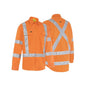 BS6166XT Hi-Vis L/S Aus Rail Shirt X-Back Taped 155gsm 2XL Orange_40024185_BS6166XT_BVOR2XL