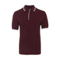 Shirt Polo Short Sleeve Poly/Cotton Maroon/White Contrast 3XL Jb's Wear 506140 2CPMW-3XL
