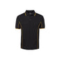 Shirt Polo S/S Poly Podium Black/Gold 2XL JB's Wear 7PIP_226338_7PIP-BLK/GLD-2XL