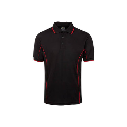 Shirt Polo S/S Poly Podium Black/Red 2XL JB's Wear 7PIP_227776_7PIP-BLK/RED-2XL
