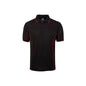 Shirt Polo S/S Poly Podium Black/Red 2XL JB's Wear 7PIP_227776_7PIP-BLK/RED-2XL