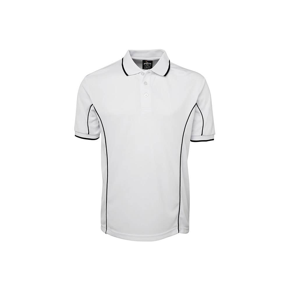 Shirt Polo S/S Poly Podium White/Navy 2XL JB's Wear 7PIP_196480_7PIP-WHT/NAV-2XL