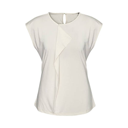 Shirt Womens Poly Elastane Jersey Knit Mia Ivory 10 Biz 40003754 K624LS-IVORY-10