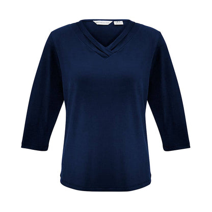 Ladies Lana 3/4 Sleeve Top-Ink- 16_36017428_K819LT-INK-16