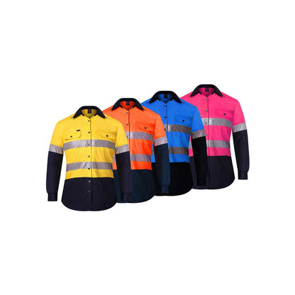 RM4050R Kids Hi-Vis Long Sleeve Shirt Taped Two-Tone 150gsm_RM4050R