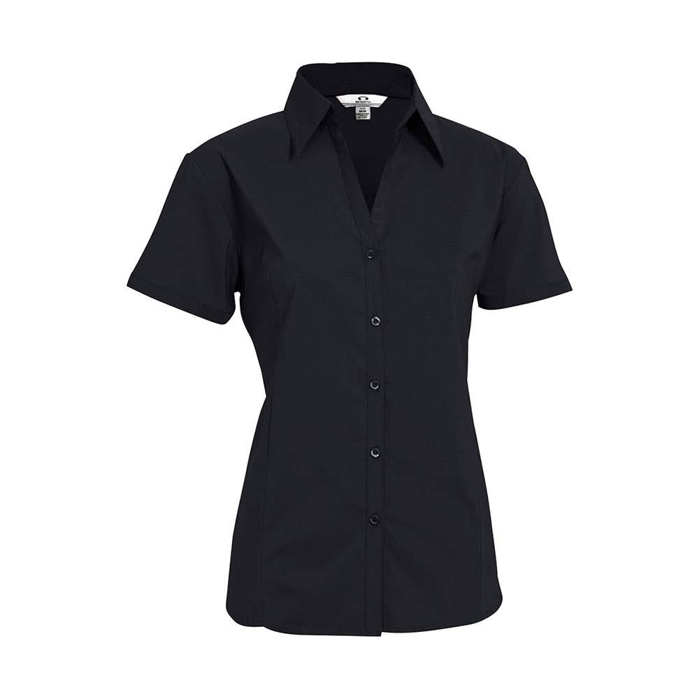 Ladies Metro Shirt S/S Black - 10 534848 LB7301-BLK-10