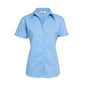 Shirt Womens S/S Poly Cotton Elastane Metro Sky 22 Biz 427797 LB7301-SKY-22