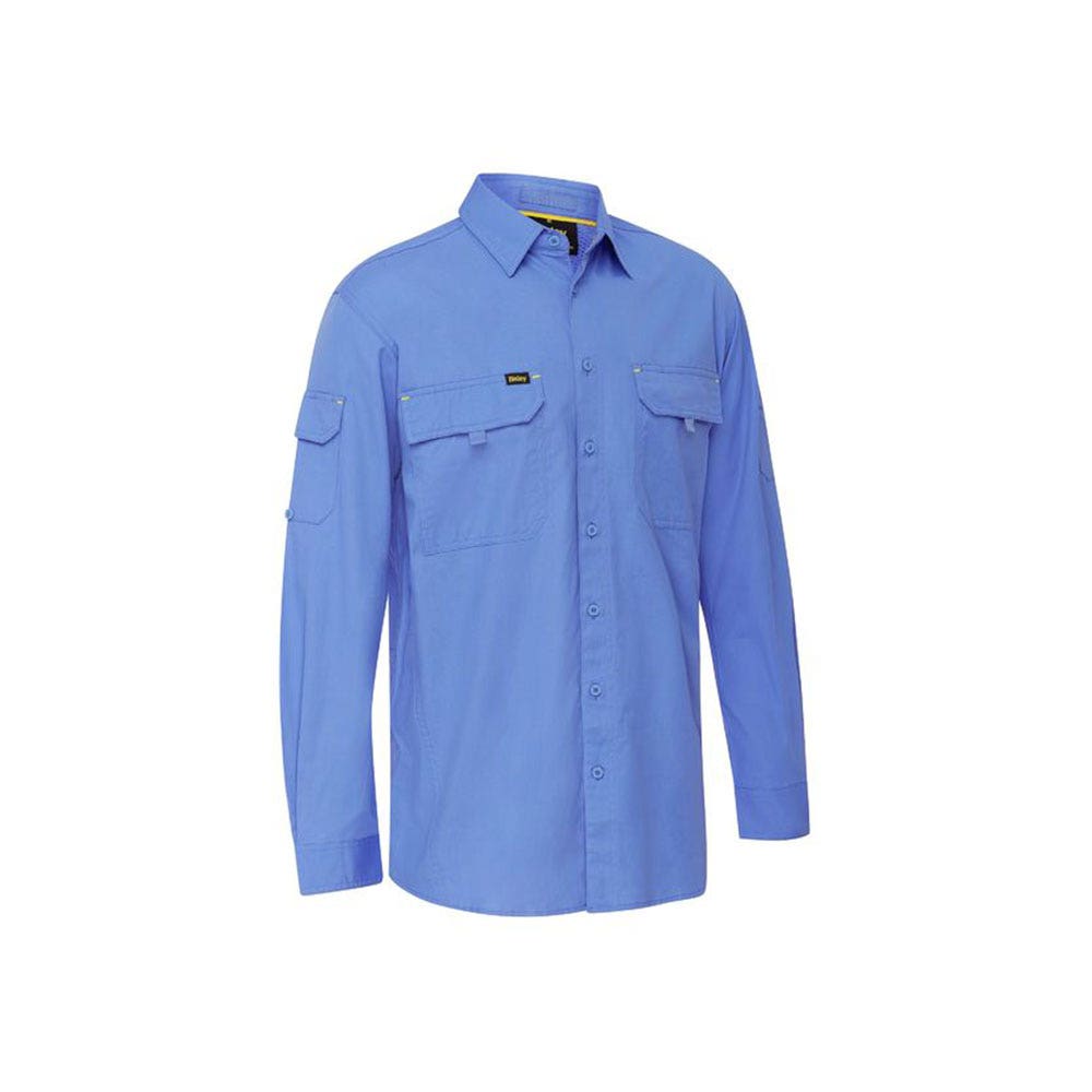 Shirt L/S Cotton Ripstop 150gsm X Airflow Blue 2XL Bisley_467386_BS6414_BULT2XL