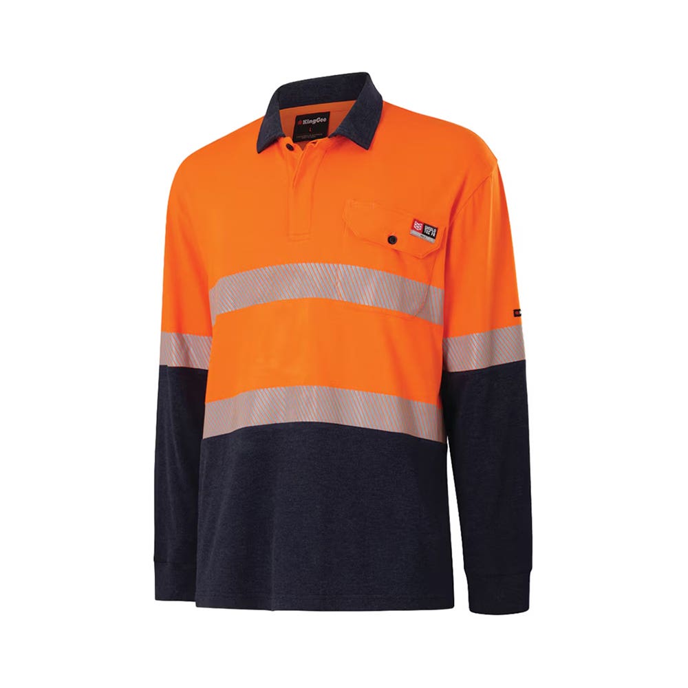 K84008 Shirt Polo Shieldtec FR Hi-Vis Tape King Gee K84008