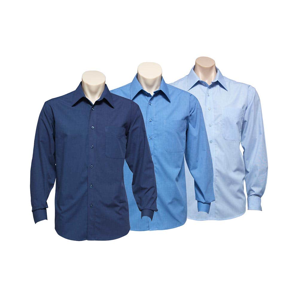 SH816 Long Sleeve Corporate Shirt Micro Check Mesh & Bar MESHSH816