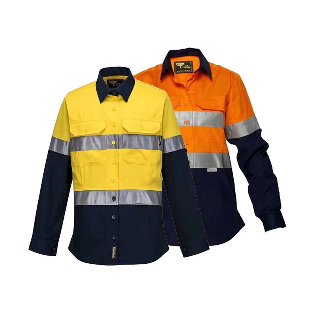 ML108 Women's Hi-Vis Drill Taped Shirt 185gsm ML108