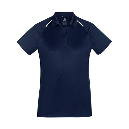 Ladies Academy Polo Navy/White 14 P012LS 501520 P012LS-N/W-14