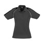 Shirt Polo S/S Poly Cotton Biz Cool (P225LS) Triton Ash/Blk/White 12 Ladies 496028 P225LS-ASH/BLK/WHT-12