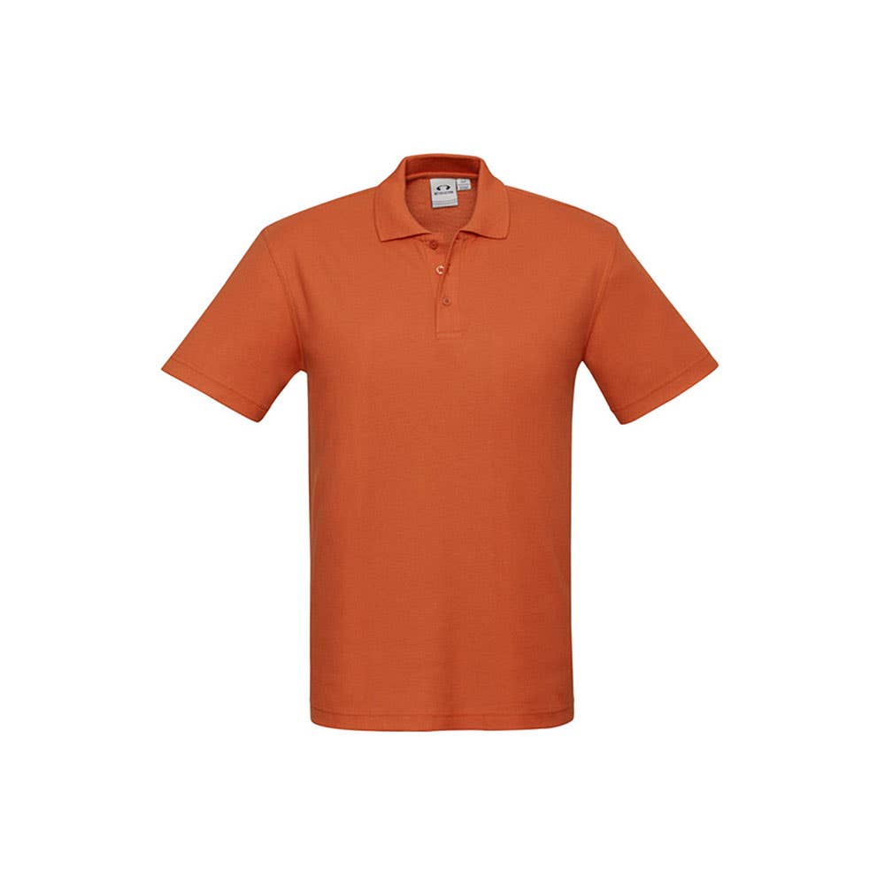 Shirt Polo S/S Poly Cotton Crew Orange L Biz_421085_P400MS-O-L