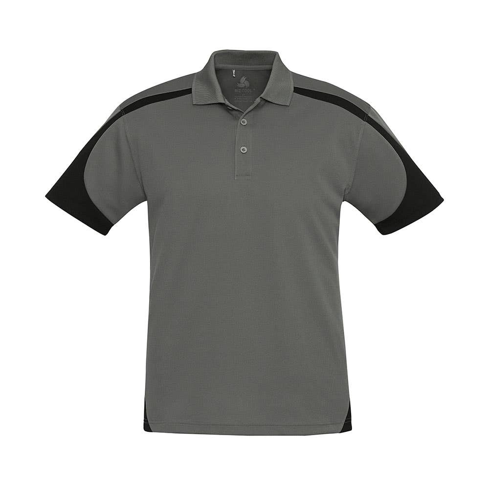 Mens Talon Mesh Polo Ash/Black - 3XL_36021066_P401MS-ASH/BLK-3XL