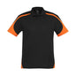 Mens Talon Mesh Polo-Black/Orange - S_36018051_P401MS-BLK/ORA-S