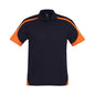 Shirt Polo S/S Polyester Biz Cool Talon Navy/Orange 2XL Biz_507765_P401MS-NAV/ORG-2XL