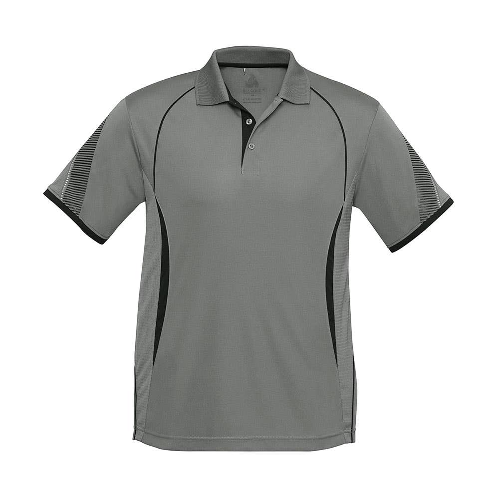 Razor Polo Shirt Kids Ash/Black - 12 36021073 P405KS-ASH/BLK-12