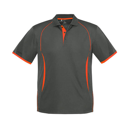 Shirt Polo Kids S/S Polyester Biz Cool Razor GREY/FLOR16 Biz 416851 P405KS-GRY/ORA-16